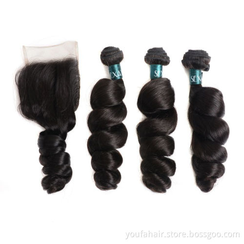 Best Quality Cheap Natural Premium Virgin Brazilian Deep Loose Wave Hair Bundles Cuticle Aligned Human Hair Curly Extensions